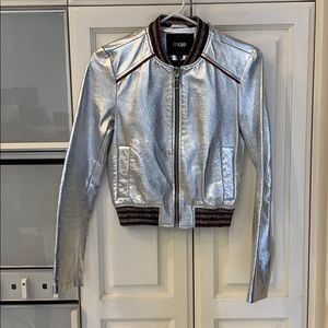 Maje Metallic sliver Jacket
